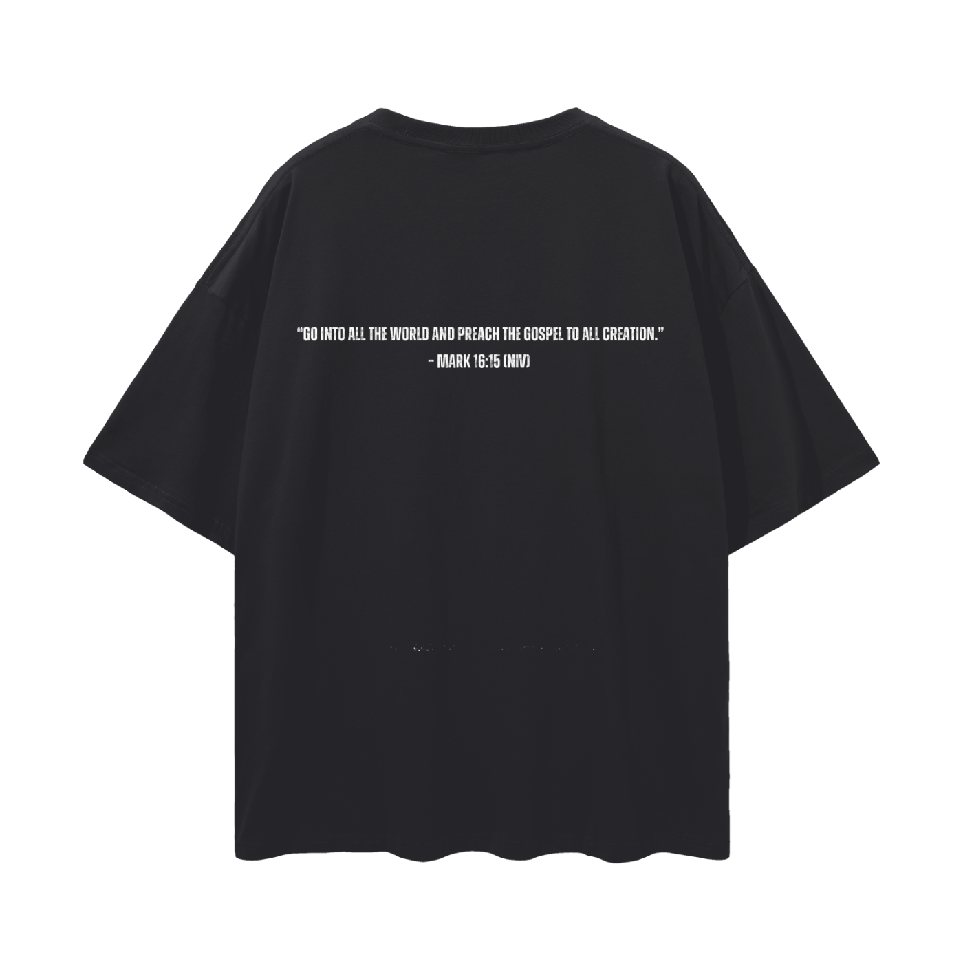 We Outside in Jesus Name Oversize Tee (BLACK)