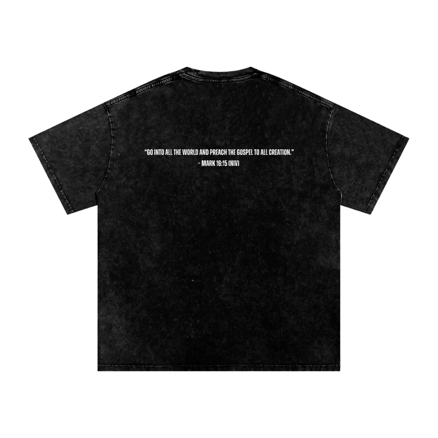 "We outside in 'Jesus' name" Tee (ACID WASH)